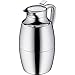 Alfi Pallas 1.0 L Glass Vacuum Chrome Plated Brass Thermal Dispenser Carafe, Metallic