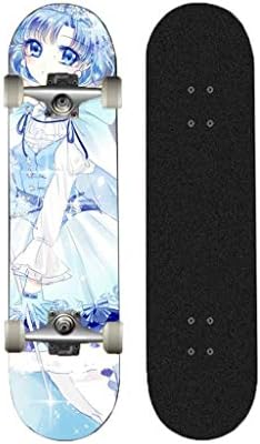 大人の初心者のためのエクストリームスポーツやアウトドア用スケートボードロングボード オンラインショップ クルーザーのデッキコンプリートスケート ボード31インチセーラームーンパターンスクーター