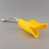 Pecute Pet Protection Dog Silicone Duck Bill Design Muzzle Adjustable Poodle Face Lip Mouth Duckbill Muzzle No Bite No Bark (Small)