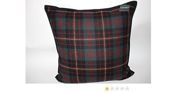 Amazon Com Ralph Lauren Tartan Plaid Wool Throw Pillow Lauren
