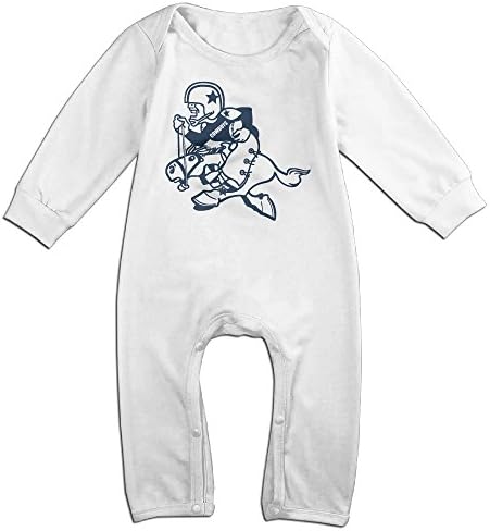 DHome Dalla Cowboy Long-sleeve Infant Warm Jumpsuit White 6 M