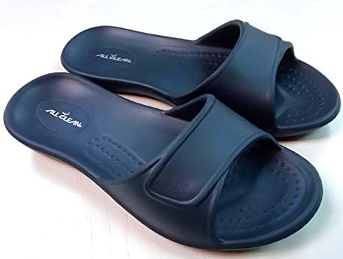 ALL CLEAN E.V.A ECO Friendly Ultra-Light Indoor Slides Sandals (Kids Small - Dark Blue)