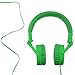 Audiomate A7 Noise-isolating Wired Stereo Extra Bass Foldable Stereo Tangle-Free On-Ear Headphones with Built-in Microphone and Remote | 5′ Cable | 3.5mm Plug | Greenthumb 3