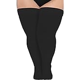 Abodhu Plus Size Thigh High Socks for Thick Thighs Women- Extra Long Widened Extra Long Thick Knit