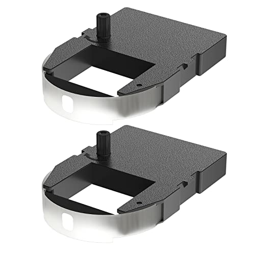 Photo 1 of Bigger replacement for Pyramid 4000R Replacement Ribbon used with Pyramid 3000HD, 3500, 3700, 4000, 4000HD Time Clocks, Individually Sealed, Pre-installed Ribbon Shield, 2 Pack