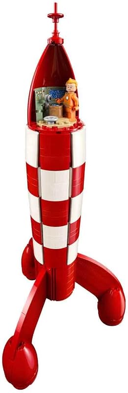 Ideas Die Mondrakete von Tintin - Raumschiff Modellbau für Erwachsene - Set zum Ausstellen mit 5 Minifiguren und der Hundefigur Struppi für DIY Deko - Geschenkidee für Fans - 21367 — Foto 4 von 8