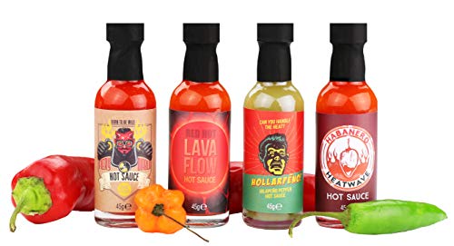 Modern Gourmet Foods, Foodtruck Hete Pepersaus Set met 4 Hete Saus Smaken - Afbeelding 4