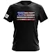 American Flag Patriotic Men’s T-Shirt Lightweight Classic Fit Short Sleeve Shirt
