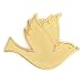 Gold Dove Peace 3/4" Lapel Pin
