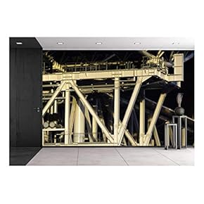 Jr Osaka Station Roof Steel Structure - Removable Wall Mural | Self-Adhesive Large Wallpaper - 66x96 inches