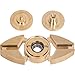 The Crucible - Metal EDC Fidget Spinner Toy Made From Polished Brass. Silent Hybrid Ceramic Bearing For Up To 3+ Minute Spins For Stress Relief, Anxiety, ADD, Autism & Improve Focus by AntiFidget