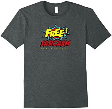Mens "Free Sarcasm" Tee XL Dark Heather