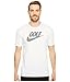 NIKE Men's Dry Short Sleeve Lockup Golf Tee, White/Black, Large