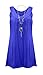 Womens Plus Size Necklace Ladies Tunic Sleeveless V Neck Tops Plus Size UK 10-60