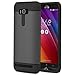 MoKo ASUS Zenfone 2 Laser Case - [Scratch Resistant] Armor Series Dual Layer Protection - Bumper Cover for ASUS Zenfone 2 Laser (ZE550KL / ZE551KL) 5.5 Inch Smartphone 2015 Release, Black