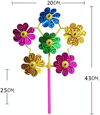100 Pack Poco Sol Molino De Viento Sol Flor Molinos De Dibujos Animados Lentejuelas Molino De Viento Regalos Push Amazon Es Hogar