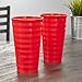 Splash 20-ounce Unbreakable Plastic Tumblers | set of 12 Red