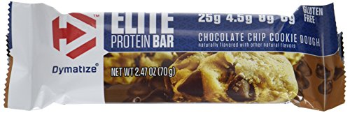 Dymatize Elite Protein Bar, Chocolate Chip Cookie Dough, 12 Count