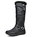 DREAM PAIRS Women's Winter Fully Fur Lined Zipper Closure Snow Knee High Boots