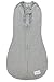 Woombie Air Nursery Swaddling Blanket - For Babies Up to 3 Months - Vented (Twilight/Heathered Gray, 5-13 lbs)