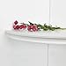 HAO Floating Corner Shelves Invisible Wall Mounted Radial Shape Corner Shelf for Wall Perfect for Bathroom Bedroom Living Room Kitchen Office 17 Inch Set of 2 White