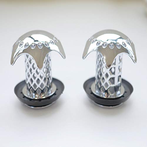KRISMYA 2 Pack Sink Strainer Bathtub Drain Hair Catcher Bathtub Drain Protector,PVC Made and Match Drain Sizes from 1.46-1.79 Inch,Drain Hole Filter Trap - Thumbnail 5