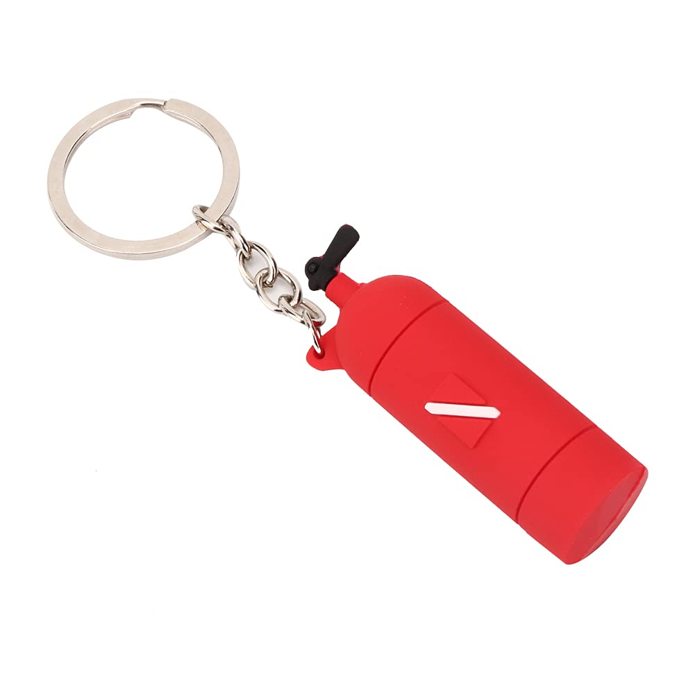 Diving Key Ring, Mini Diving Theme Key Ring, Scuba Diving Key Chain, Unique Air Cylinder Shape, for Divers, Underwater Enthusiasts, Travelers, and Gift Recipients