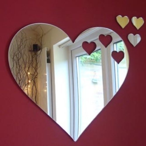 Super Cool Creations Hearts out of Hearts Mirror & Three Hearts 50cm x 45cm