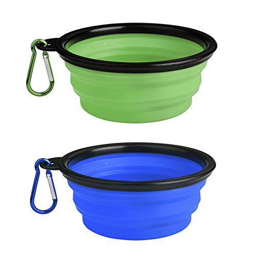 Mpeter collapsible dog bowl,food grade silicone bpa fre…