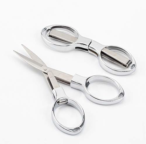 Rayley Super Mini"8" Style Folding Scissor Stainless Steel Portable Cut Cotton Scissor Portable Mini Scissors DIY Tool Scissor Snips
