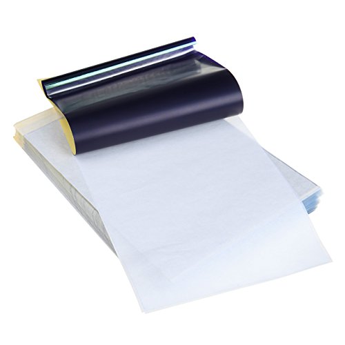 Ridgeyard 50 pcs Tattoo Thermal Transfer Paper Stencil Copier Sheet Copy Kit