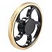 Round Wheel Golden Brass Fidget Hand Spinner Diamond Tread EDC Focus Help Anti-Anxiety Finger Toy, Fidget Work Ultra Fast Bearings, Relax for Children and Adults Great Gift