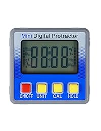 Suptools   Minitamperímetro magnético de precisión con LCD y retroiluminación, 4 x 90 grados, con indicador de ángulo