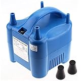 LotFancy Portable Balloon Inflator - Electric Balloon Air Pump for Decoration, Dual Nozzle Blower, 110V 680W