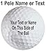Personalized Text on White Golf Balls 12 Pack Now in Christmas Ribbon Packaging