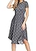 Simier Fariry Women Short Sleeve Pockets Loose Flowy Casual Tunic Dress Gray XL