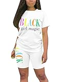Uni Clau Women's Letter Two-Piece Outfit Casual