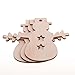 Christmas Wooden Crafts Hanging Ornaments Christmas Tree Decoration Unfinished Wood Cutouts for DIY Blank Slices to Paint (10PCs Snowman Style)