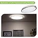 Hykolity 32 Inch Oval LED Ceiling Light, 35W [300W Equivalent] 3100LM, 4000K BN Finish Dimmable Saturn Flushmount Ceiling Light for Bedroom, Restroom, Washroom, Living Room