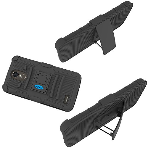 image for LG Stylo 3 Holster Case, LG Stylo 3 Plus Belt Clip, JanCalm [Shock Abs