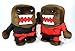 Domo-kun 7" Karate Plush Set - 2 Piece Set (1 Red and 1 Black)
