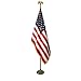 Deluxe 7' U.S. Flag Presentation Set - Parade Flag- Indoor Flag