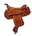 AJ Tack Wholesale Miniature Horse Saddle Genuine Tooled Leather 5″ Seat Western Novelty Gift Brownthumb 3