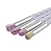 OVERMAL 4Pcs Colorful Cosmetic Eyebrow Eyeshadow Brush Makeup Brush Sets Kits Tools