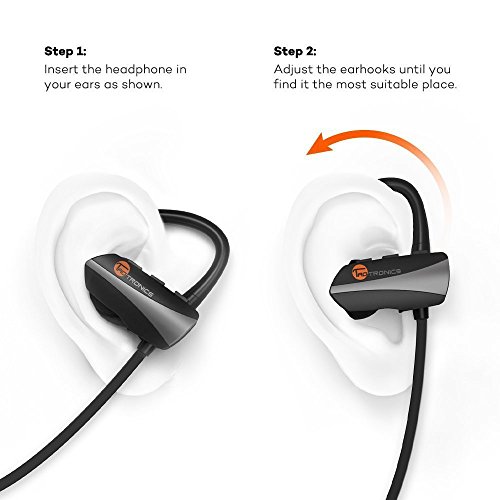 image for TaoTronics Bluetooth Headphones Wireless In Ear Earbuds Sports Sweatpr