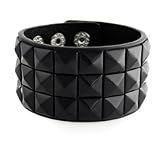 New Triple and Double Studded Punk Rock Wristband Bracelets (Lots of Colors)