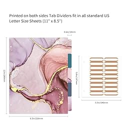 Ospelelf 3 Ring Binder 1 Inch, Cute Binder for