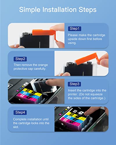 GPC Image 364 XL Compatible Ink Cartridges Replacement for HP 364XL for HP Photosmart 5520 5510 6525 6520 5515 5525 5522 5524 6510 Deskjet 3520 Officejet 4620 (Black Cyan Magenta Yellow, 10-Pack)