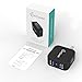 Smart Dual USB Wall Charger Black CHGeek 2-Port 24W 4.8A US Plug MINI USB Travel Adapter with Smart Charge Technology for iPhone 7 7+ 6S 6 Plus 5S iPad Galaxy S7 Note HTC LG G5 Nexus 7 PSP GPS -CH04S