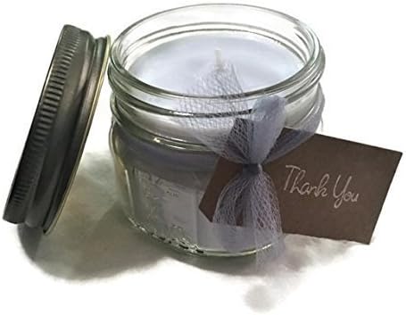Personalized Wicked Calm Candles 4 oz Soy Candle Mason Jar Favors (Sets of 10)